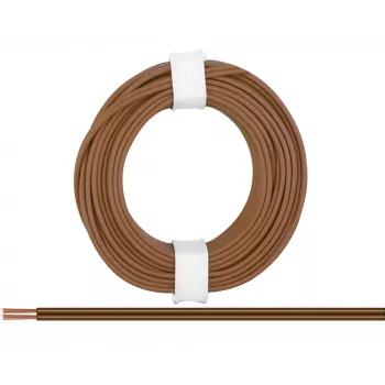 Donau Elektronik 218-88 λεπτό καλώδιο 2 x 0,14 mm² καφέ 5 m