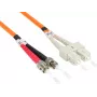 GoodConnections OM2 Duplex Multimode Καλώδιο patch οπτικών ινών ST/SC, 50/125µm, 5m, Πορτοκαλί LW-805TC