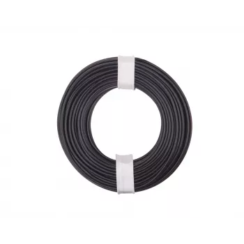 Donau Elektronik 175-011 LiY Καλώδιο διακόπτη λεπτό 1 x 0,75 mm² Μαύρο