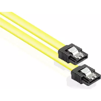 GoodConnections Καλώδιο SATA 6 Gb/s με μεταλλικό κλιπ, 0,50 m, Κίτρινο 5047-A05Y