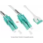 GoodConnections Alcasa LW-U820LC3 Duplex Multimode OM3 Καλώδιο patch οπτικών ινών LC σε LC, 20 m, Aqua