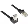 GoodConnections Καλώδιο patch Cat. 5e F/UTP, 2m, Μαύρο, 90° σε ευθύ RJ45 805S-020EWI