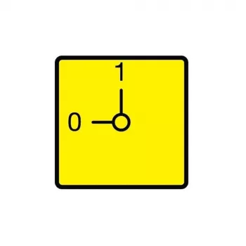 Eaton RMQ-Titan Πινακίδα Not-Aus NOT-AUS, Κίτρινο, 90x90 mm, πλαστικό, μπροστινή τοποθέτηση, 003198