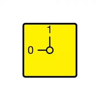 Eaton RMQ-Titan Πινακίδα Not-Aus NOT-AUS, Κίτρινο, 90x90 mm, πλαστικό, μπροστινή τοποθέτηση, 003198