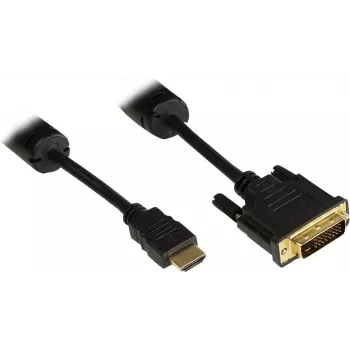 Good Connections Καλώδιο βίντεο HDMI σε DVI-D Single Link 1m Μαύρο 4510-DD1