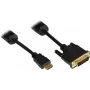 Good Connections Καλώδιο βίντεο HDMI σε DVI-D Single Link 1m Μαύρο 4510-DD1
