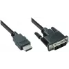 Good Connections Καλώδιο βίντεο HDMI σε DVI-D Single Link 1m Μαύρο 4510-DD1
