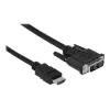 Good Connections Καλώδιο βίντεο HDMI σε DVI-D Single Link 1m Μαύρο 4510-DD1