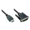 Good Connections Καλώδιο βίντεο HDMI σε DVI-D Single Link 1m Μαύρο 4510-DD1