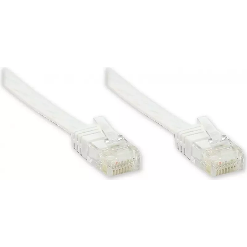GoodConnections Cat. 5e U/UTP Επίπεδο καλώδιο Patch, 7,5 m, Λευκό 805U-F507W