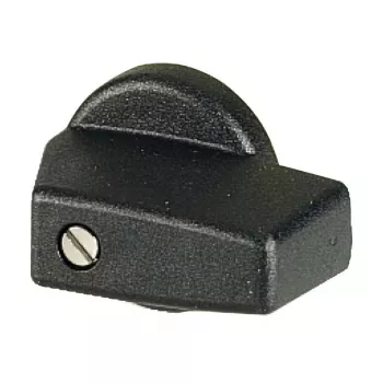 Eaton RMQ-Titan Περιστροφική λαβή KNB-T0, μαύρο πλαστικό, μπροστινή τοποθέτηση, 22,5 mm, IP66/IP67/IP69K 038909