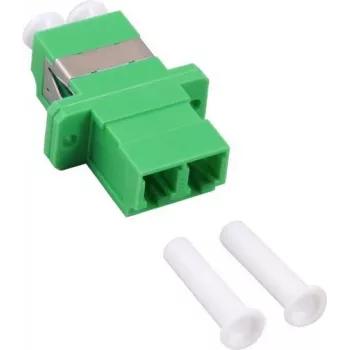 GoodConnections LC/APC σε LC/APC Duplex Σύνδεσμος οπτικών ινών, θήκη SC-Simplex, πράσινο πλαστικό, Single-Mode, δακτύλιος ζιρκονίας LW-KULCAPCK