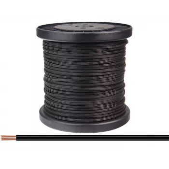 Donau Elektronik 218-11-100 Πολύκλωνο καλώδιο 2 x 0,14 mm² μαύρο 100 m