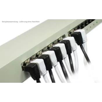 GoodConnections Cat.5e F/UTP Καλώδιο δικτύου, 1x 90° RJ45 (Top Latch) σε 1x ίσιο, λευκό, 5m 805W-050EWI