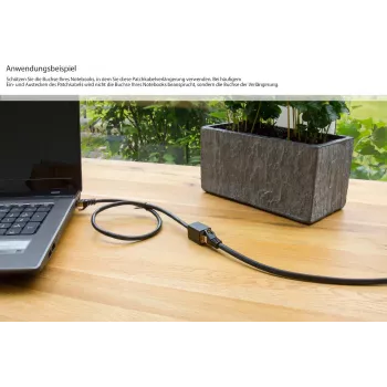 GoodConnections Cat.7 S/FTP Καλώδιο επέκτασης RJ45 με προστασία γλωττίδας, χωρίς αλογόνα, 1m, μαύρο 8070VR-010S