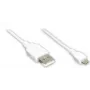 GoodConnections Alcasa Καλώδιο USB 2.0, USB-A σε Micro-USB B, 3 m, λευκό 2510-MB03W