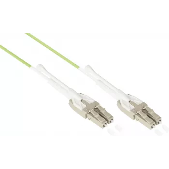 GoodConnections OM5 LC/LC Duplex Uniboot Καλώδιο patch οπτικής ίνας, 5m, LSZH, λιμετρί πράσινο LW-U815LC5