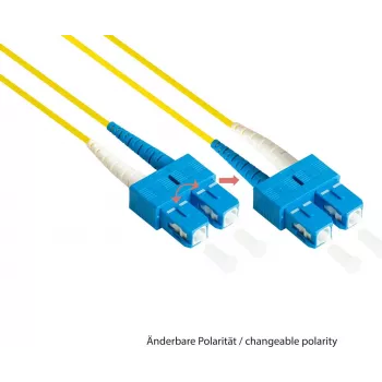 GoodConnections LW-930LS OS2 Singlemode Duplex Καλώδιο patch οπτικής ίνας, LC/SC, 9/125, 30 m