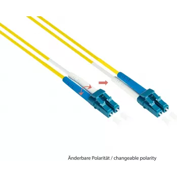 GoodConnections LW-930LS OS2 Singlemode Duplex Καλώδιο patch οπτικής ίνας, LC/SC, 9/125, 30 m