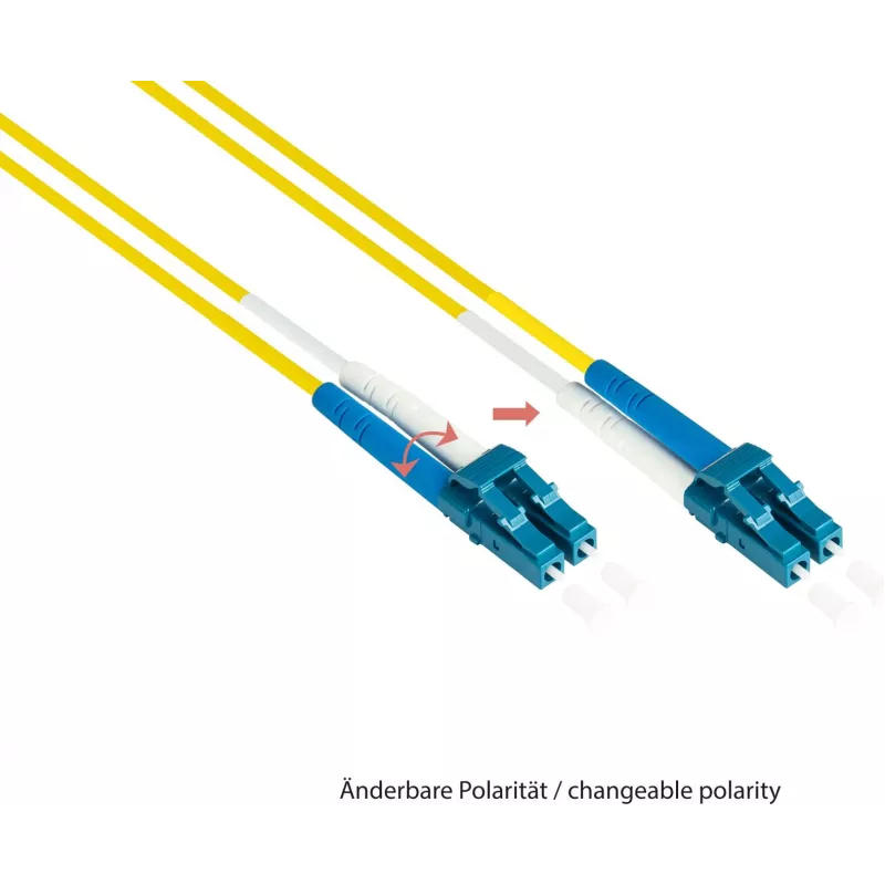 GoodConnections LW-930LS OS2 Singlemode Duplex Καλώδιο patch οπτικής ίνας, LC/SC, 9/125, 30 m