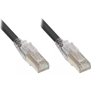 Good Connections Cat.6A S/FTP LSZH Καλώδιο patch με προστασία RNS Latch, μαύρο, 3m 8060-HV030S