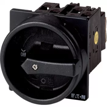 Eaton T0-2-1/EA/SVB-SW 3-πολικός διακόπτης κύριος-αποζεύκτης, 20 A, 690 V AC, επιτοίχια τοποθέτηση, μαύρη λαβή, IP65 041246