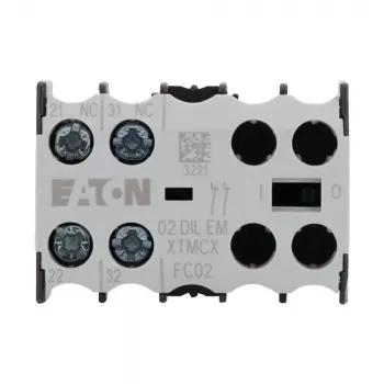 EATON 4-πολικό βοηθητικό μπλοκ επαφών 31DILE, 3NO+1NC εξαναγκασμένης επαφής, μπροστινή τοποθέτηση, για DILM7-DILM38 048912