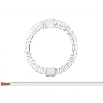 Donau Elektronik 114-55 Πολύκλωνο καλώδιο 2 x 0,08 mm² Λευκό 5 m
