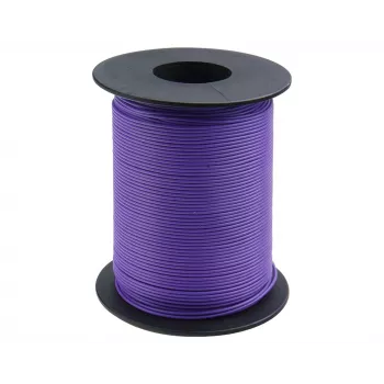 Donau Elektronik 119-16 Πολύκλωνο καλώδιο 1 x 0,14 mm² Βιολετί 100 m