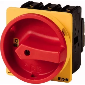 Eaton P3-63/EA/SVB/N/HI11 3-πολικός διακόπτης κύριος 63 A, επιτοίχια τοποθέτηση, IP65, κλειδωνόμενη κόκκινη/κίτρινη λαβή 067351