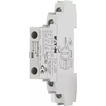 Eaton NHI21-PKZ0 Μπλοκ βοηθητικής επαφής, 2NO+1NC, πλευρική τοποθέτηση, βιδωτοί ακροδέκτες, Λευκό 072894