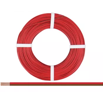 Donau Elektronik 218-08-25 Πολύκλωνο καλώδιο 2 x 0,14 mm² Κόκκινο, Καφέ 25 m