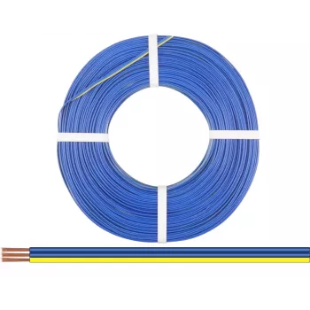 Donau Elektronik 318-223-25 Πολύκλωνο καλώδιο 3 x 0,14 mm² Μπλε, Μπλε, Κίτρινο 25 m