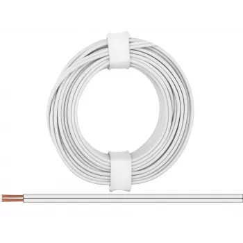 Donau Elektronik 218-55 Πολύκλωνο καλώδιο 2 x 0,14 mm² Λευκό 5 m