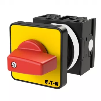 Eaton T0-2-1/E-RT 3-πολικός διακόπτης περιστροφικός 20 A, IP65, Κόκκινο/Κίτρινο 011082