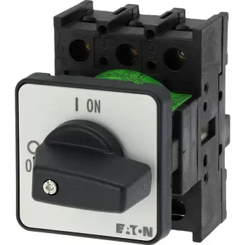 Eaton P1-32/E 3-πολικός γενικός διακόπτης / αποζεύκτης, 32 A, 690 V AC, IP65 μπροστινό, περιστροφική λαβή μαύρο/λευκό 079065