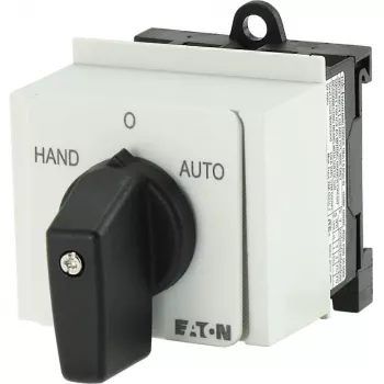 Eaton T0-1-15431/IVS 1-πολικός γενικός διακόπτης, 20 A, IP65, περιστροφική λαβή, μαύρο/λευκό 026991