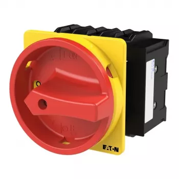 Eaton P3-100/EA/SVB/HI11 3-πολικός γενικός διακόπτης 100 A, IP65, κόκκινη/κίτρινη περιστροφική λαβή, επιτοίχια τοποθέτηση 029383