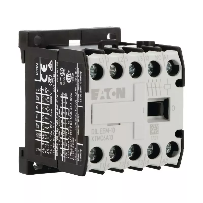 Eaton DILEEM-10-G 24V DC βοηθητικό ρελέ, 1NO, 690V, μαύρο/λευκό 051643