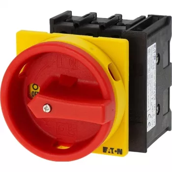 EATON P1-32/EA/SVB/HI11 διακόπτης φορτίου, 3πολικός, 32 A, τοποθέτηση σε πίνακα, κόκκινο/κίτρινο 072567