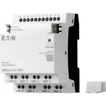 Eaton EASY-E4-UC-16RE1 easyE4 ρελέ ελέγχου, 8 DI, 4 AI, 8 έξοδοι ρελέ, Ethernet, LCD, ράγα DIN