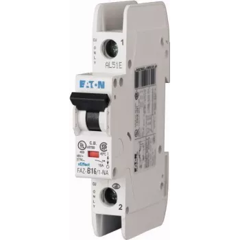 Eaton FAZ-C10/1-NA διακόπτης προστασίας γραμμής (MCB), 10 A, 1πολικός, χαρακτηριστική C, 6 kA, 230 V AC, ράγα DIN 102087