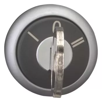 Eaton M22-WRS3-MS3 Περιστροφικός διακόπτης με κλειδί, 3 θέσεων, Με ασφάλιση, 22,5 mm, Μαύρο/Ασημί 111774