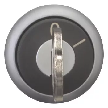 Eaton M22-WRS-MS2-A1 Μηχανισμός περιστροφικού διακόπτη με κλειδί, 2 θέσεων, Με ασφάλιση, 22,5 mm, Μεταλλικός μπροστινός δακτύλιος, Μαύρο 111780