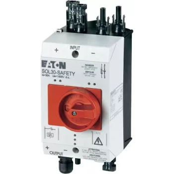 Eaton SOL30-SAFETY/2MC4-U Διακόπτης ασφαλείας πυροσβεστών PV, 30 A, 1000 V DC, 4πολικός, 1 NO + 1 NC 144122