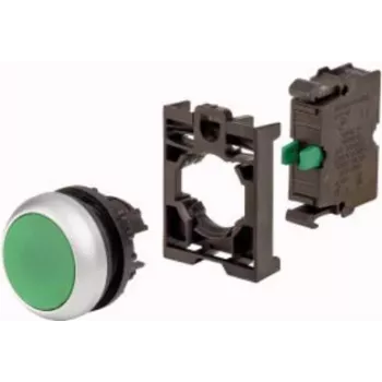 Eaton M22-D-G-K10-BVP Μπουτόν, πράσινο, πλαστικός δακτύλιος, 1NO 110934