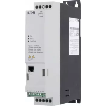 Eaton DE1-343D6FN-N20N Μετατροπέας συχνότητας, 0,75 kW, 380-480 V, 3 φάσεων, IP20, μαύρο/λευκό 174335