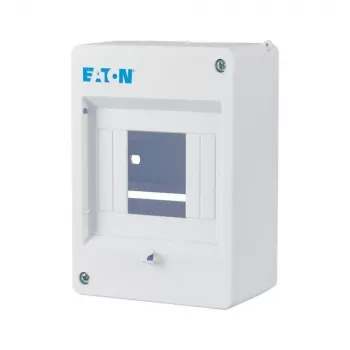 Eaton MINI-4 Επιτοίχιος πίνακας διανομής, 4 μονάδες, IP30, λευκό κυκλοφορίας (RAL 9010) 177068