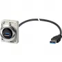 Eaton M30C-FUSB-60 Υποδοχή USB 3.0 Type-A εντοιχισμού με καλώδιο 1,5 m, μεταλλικός δακτύλιος Y7-187084