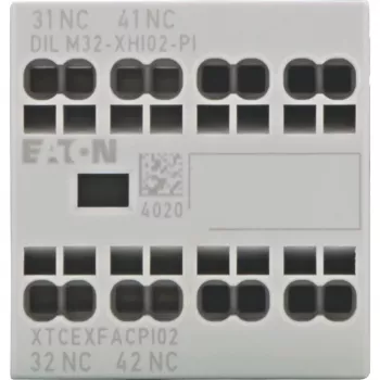 Eaton DILM32-XHI02-PI Μπλοκ βοηθητικών επαφών, 2 NC, 4 A, μπροστινή τοποθέτηση 199310